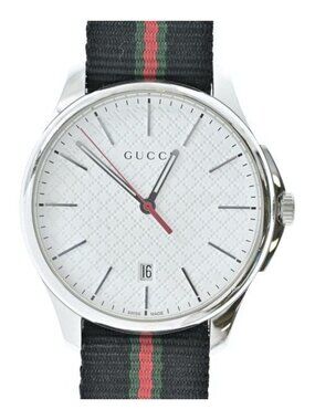 Gucci G-Timeless 126.3 Stainless Steel Quartz Watch Silver
